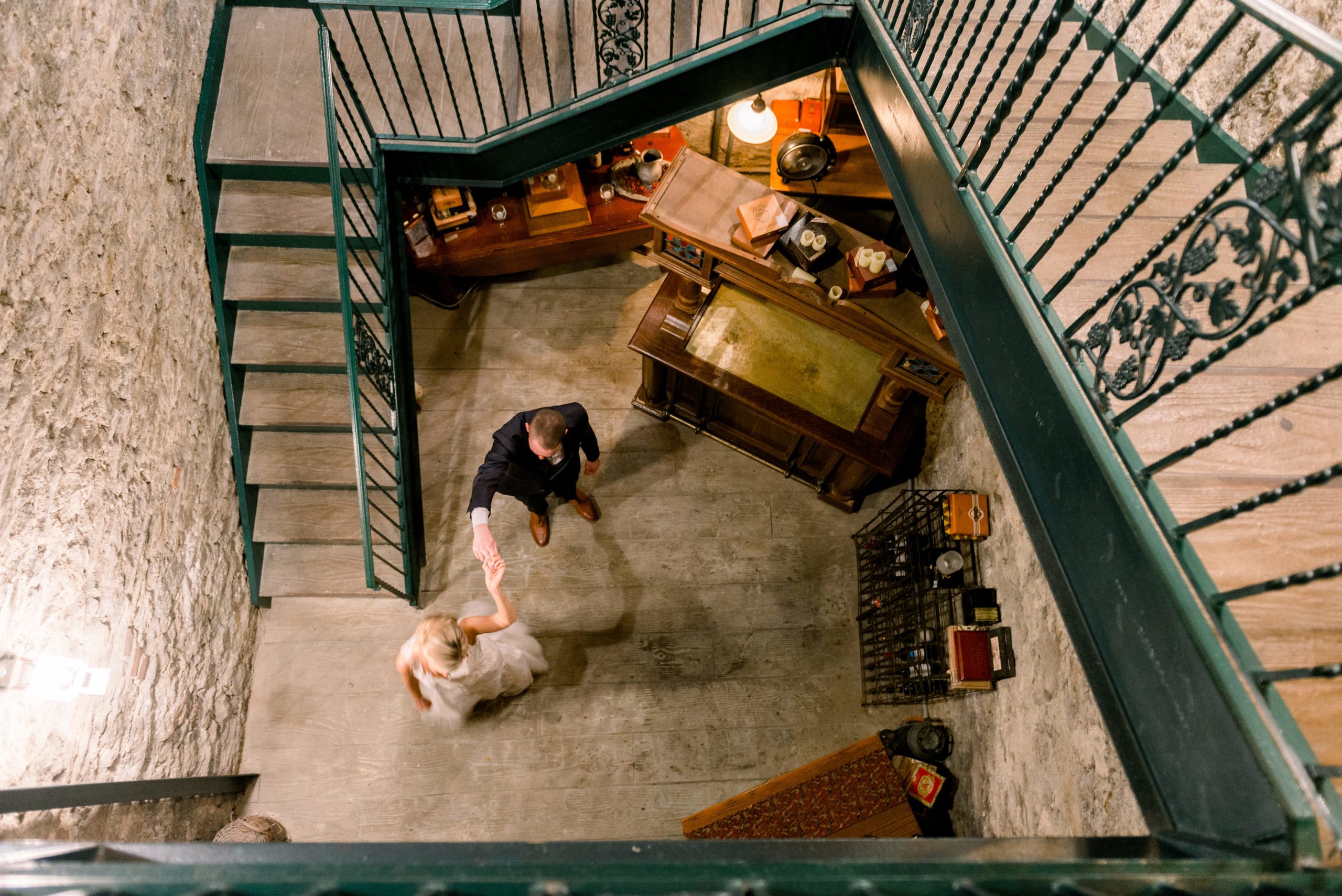 Romantic Last Dance in the Historic Wine Cellar